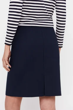 Cortefiel Falda De Pique Azul Marino New