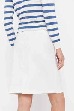 Cortefiel Falda De Pique Blanco Online