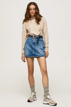 Pepe Jeans Falda Denim Azul Medio Online