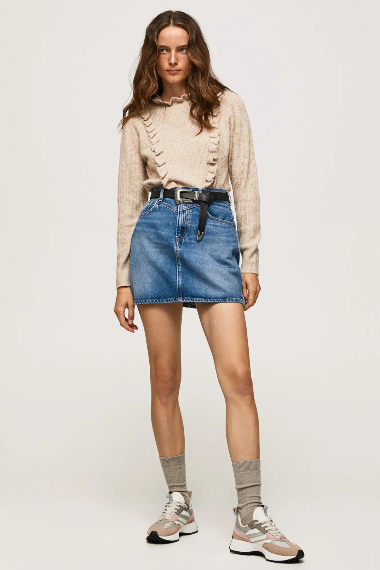 Pepe Jeans Falda Denim Azul Medio Online