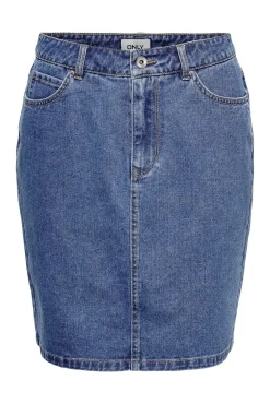 Only Falda Denim Azul Medio