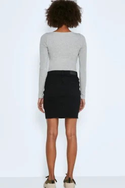 Noisy May Falda Denim Mini Negro Hot