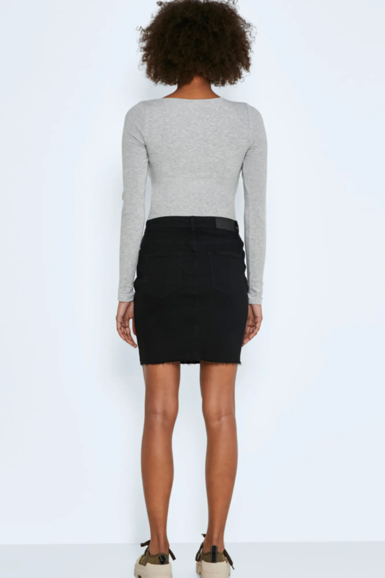 Noisy May Falda Denim Mini Negro Hot