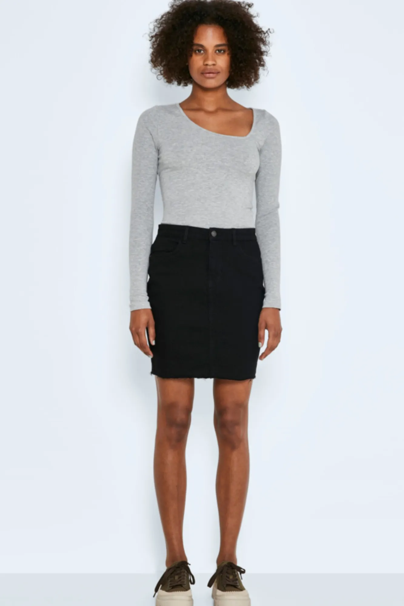 Noisy May Falda Denim Mini Negro Hot