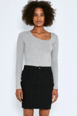 Noisy May Falda Denim Mini Negro Hot