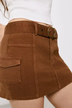 High Spirits Falda Graft Marron Oscuro Discount