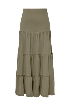 Only Falda Larga Verde New