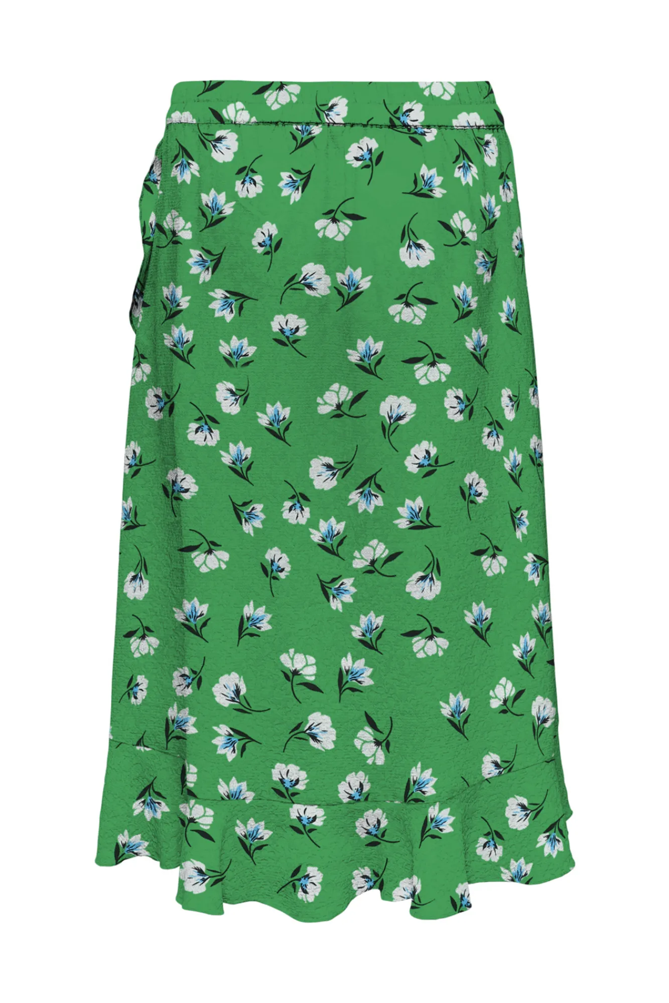 Only Falda Larga Cruzada Verde