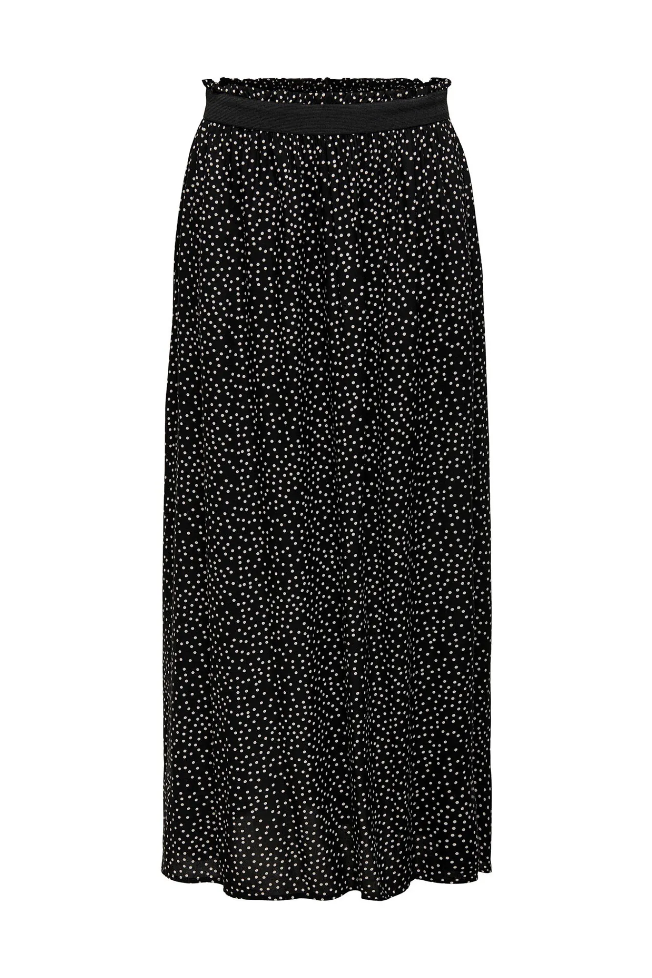Only Falda Larga Estampada Cintura Elastica Negro Hot
