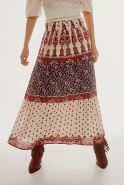 Slowlove Falda Larga Fluida Estampada Multicolor Best