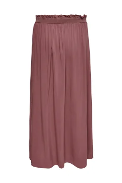 Only Falda Larga Holgada Con Cintura Elastica Rosa Clearance
