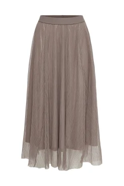 Only Falda Larga Tul Gris Medio Hot