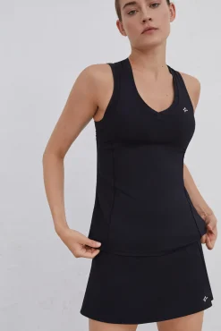 Dash and Stars Falda Malla Interior Negro Hot