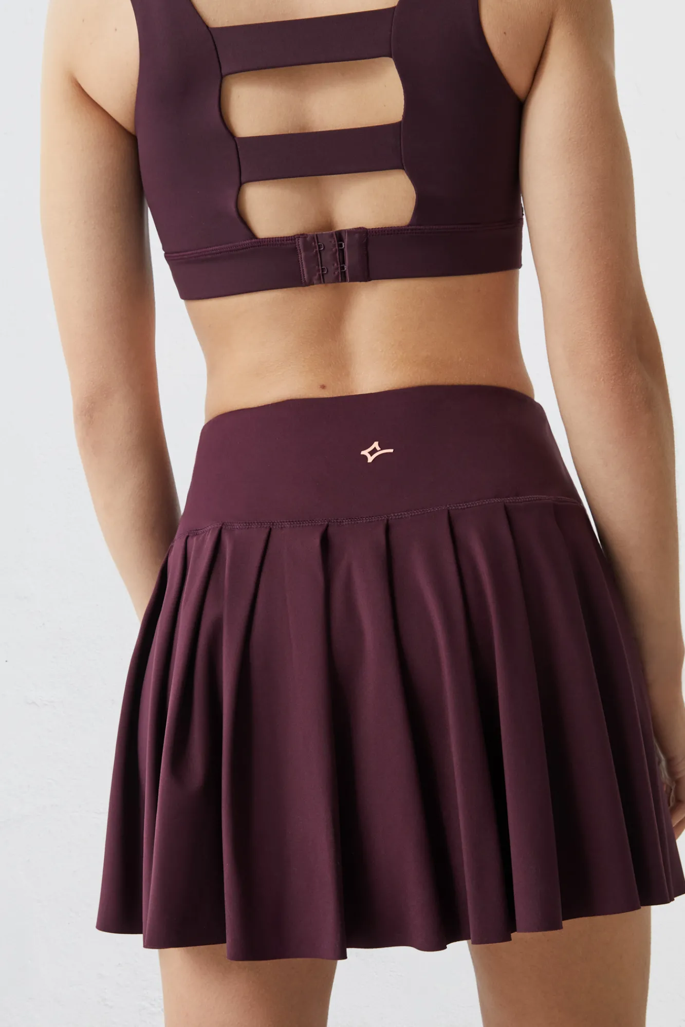 Dash and Stars Falda Malla Interior Morado Rosa