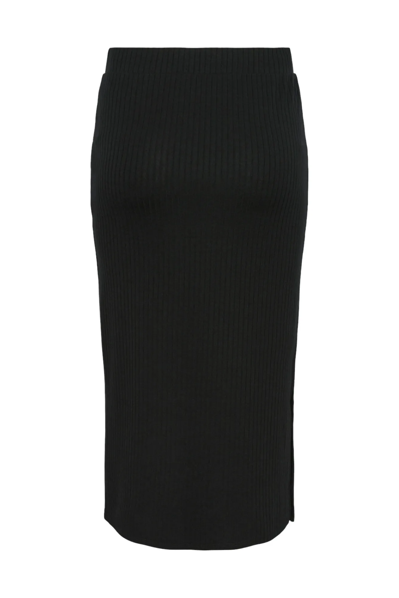 Pieces Falda Midi Negro Best