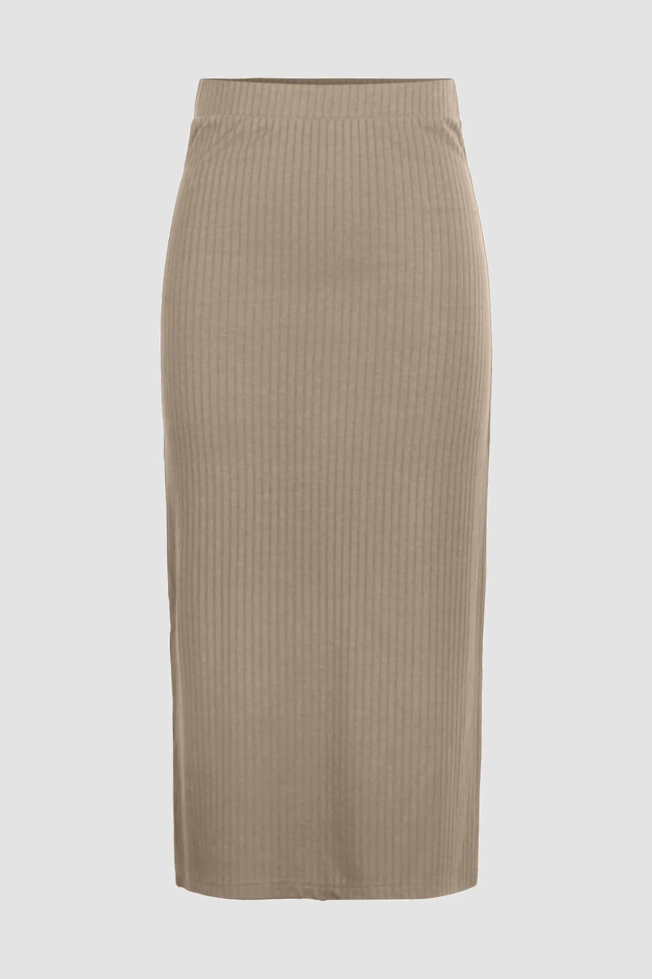 Pieces Falda Midi Marron Hot