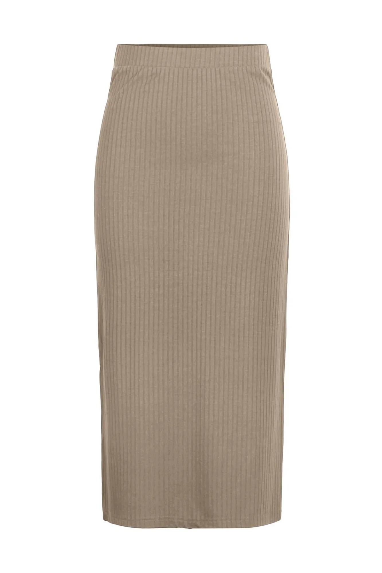 Pieces Falda Midi Marron Hot