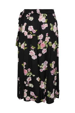 Pieces Falda Midi Cruzada. Multicolor Clearance