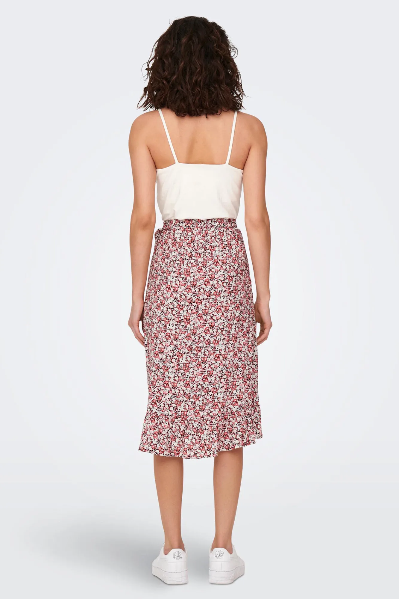JDY Falda Midi Estampada Negro Sale