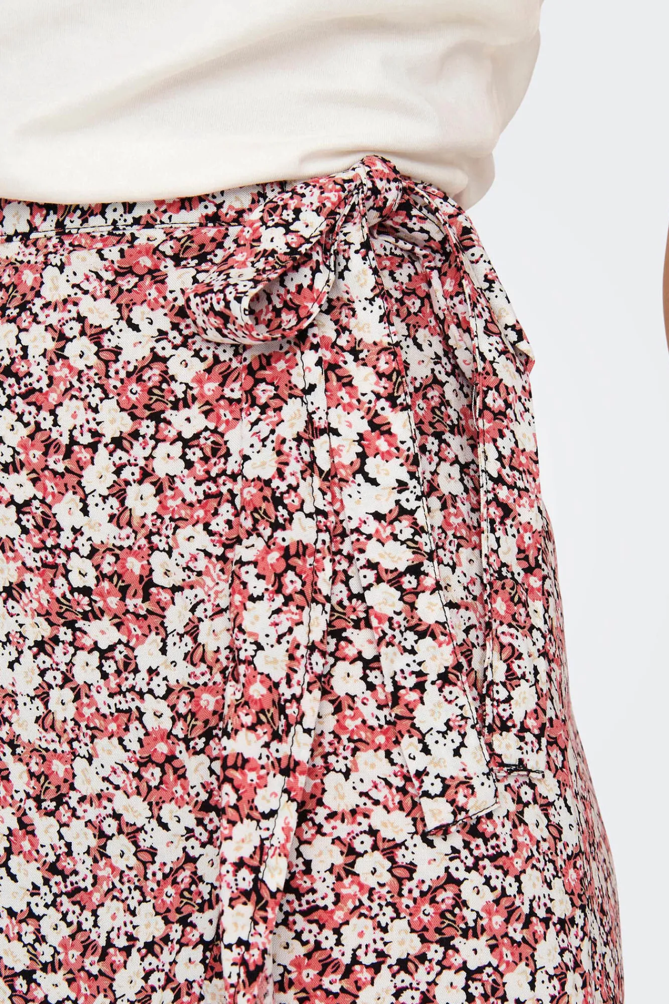 JDY Falda Midi Estampada Negro Sale