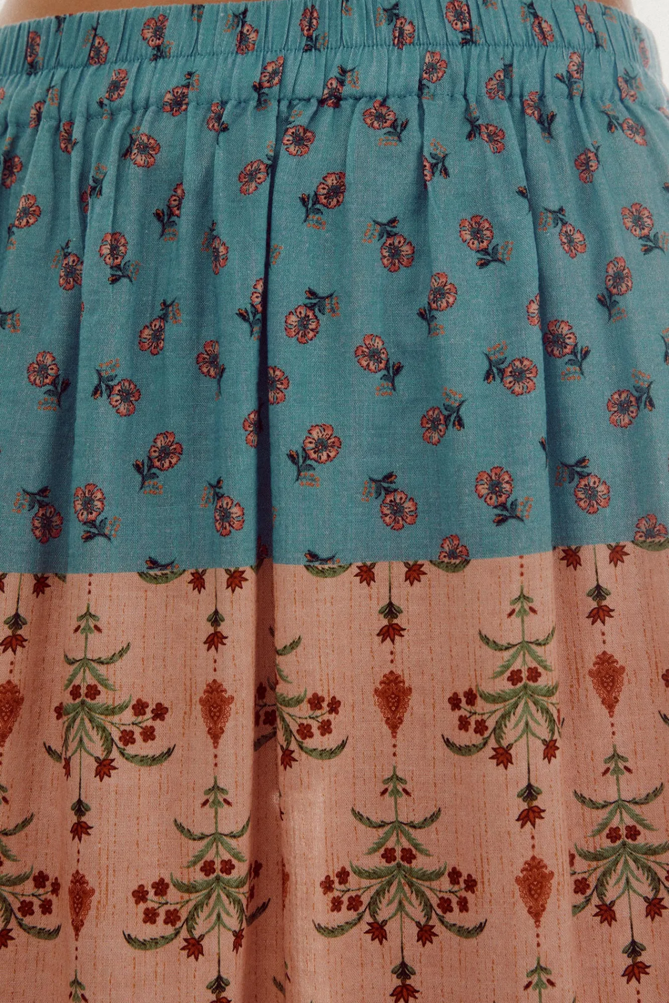 Slowlove Falda Midi Estampada Multicolor Best