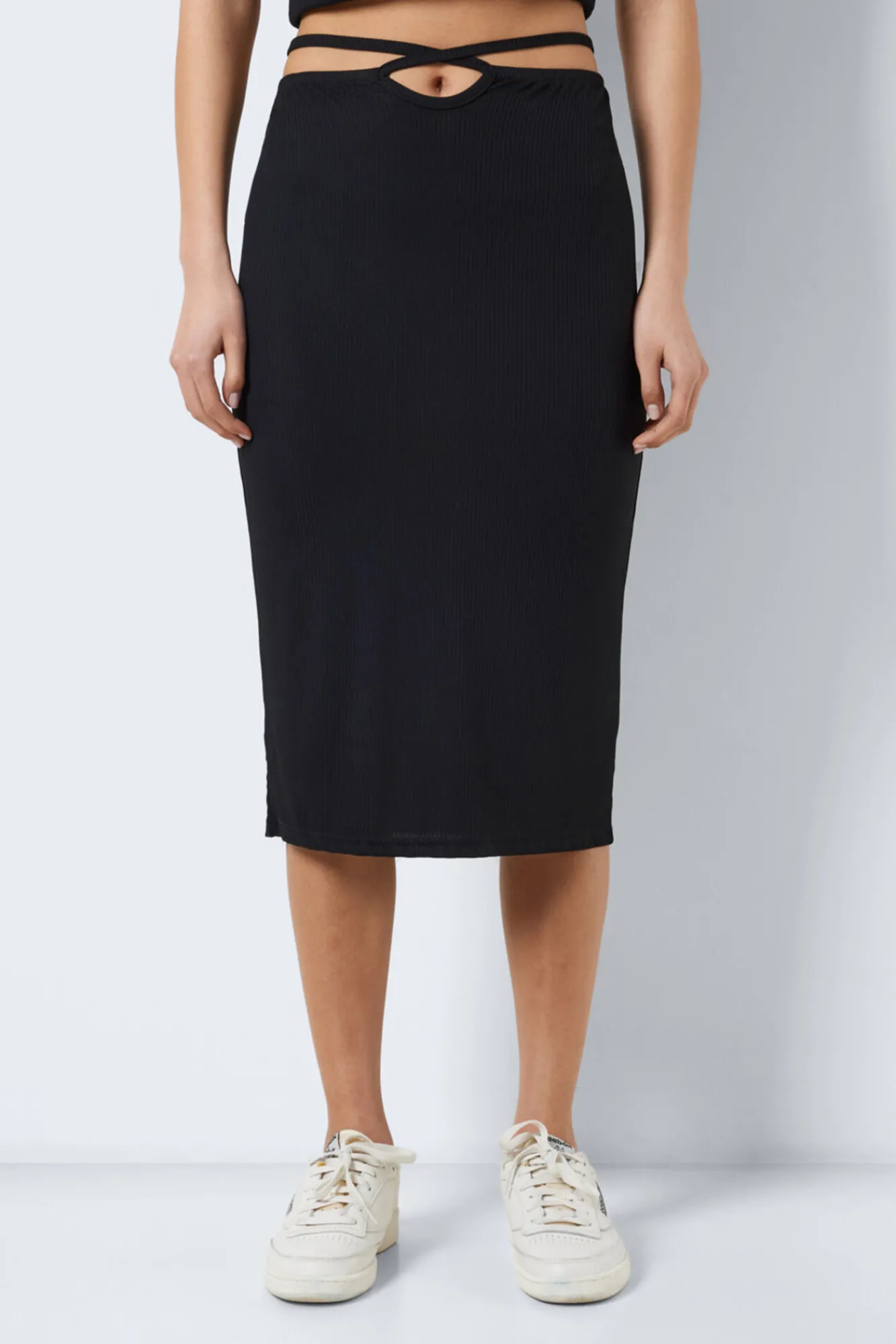 Noisy May Falda Midi Negra Negro Sale