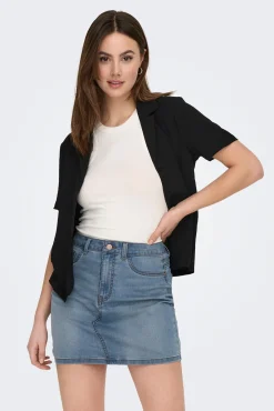 JDY Falda Mini Denim Azul Claro Outlet