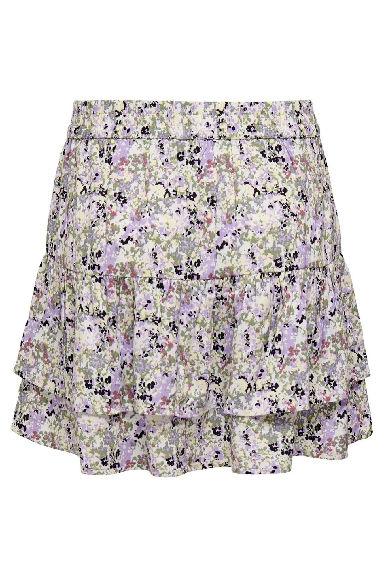 JDY Falda Mini Estampada Blanco Discount