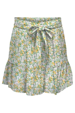 JDY Falda Mini Estampada Blanco Clearance
