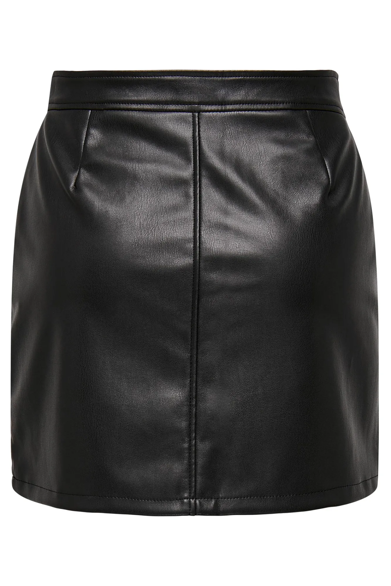 Only Falda Mini Polipiel Negro
