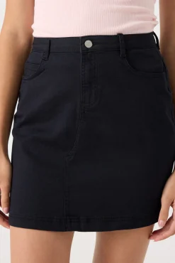 Inside Falda Mini Sarga Colores Negro Outlet