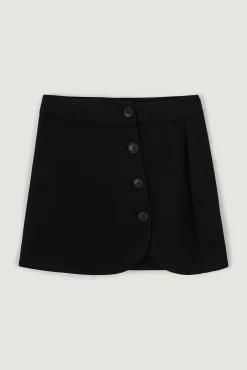 Pimkie Falda Pantalon De Polipiel Negro Discount