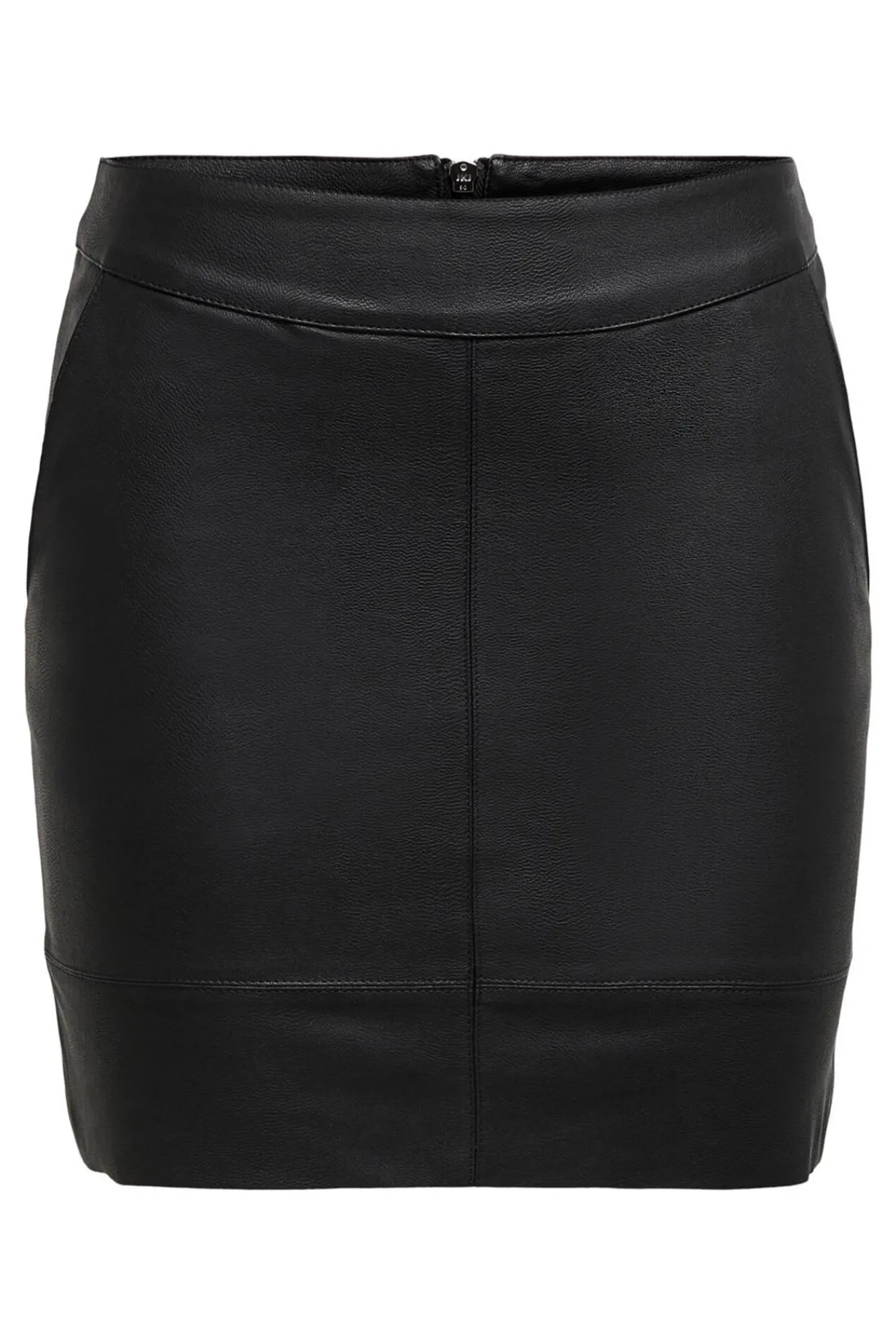 Only Falda Polipiel Negro Best