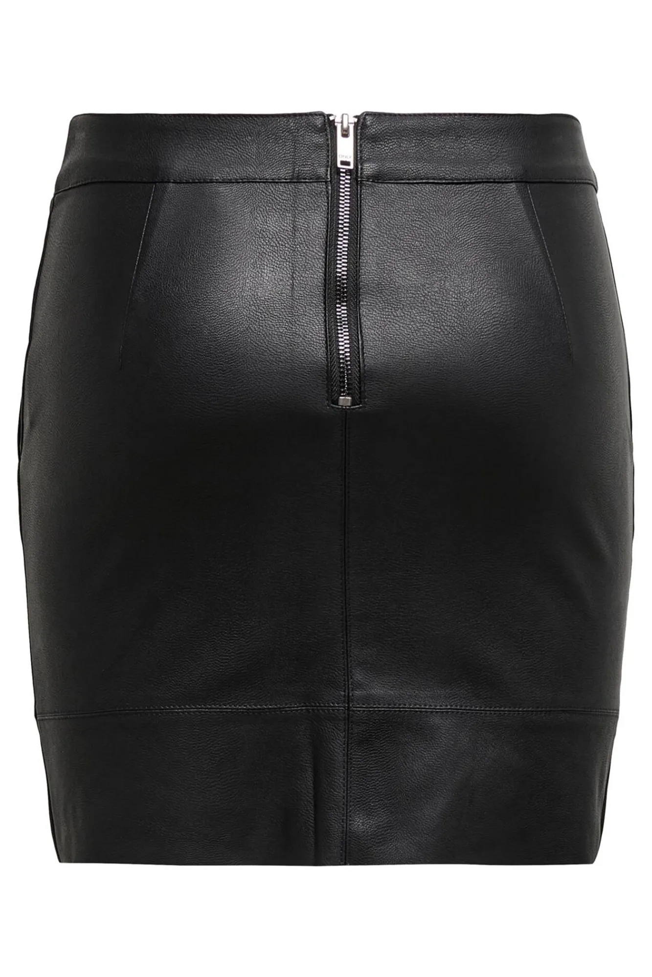 Only Falda Polipiel Negro Best