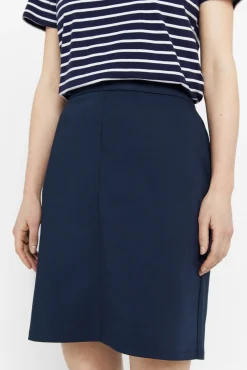 Cortefiel Falda Recta Azul Marino Sale
