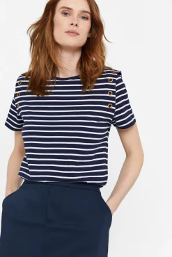 Cortefiel Falda Recta Azul Marino Sale