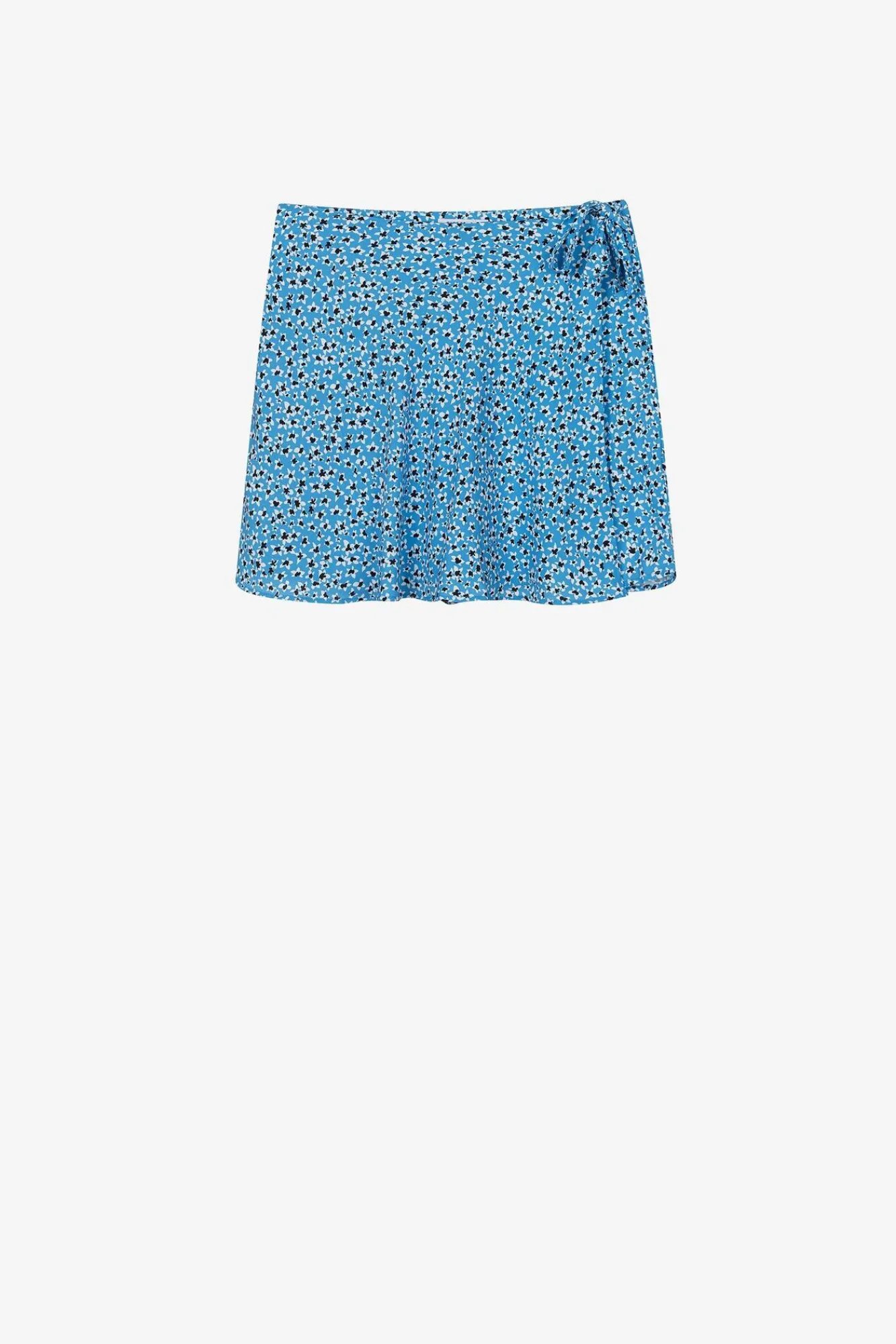 Tiffosi Falda Shorts Fluida Estampado Floral Azul Outlet