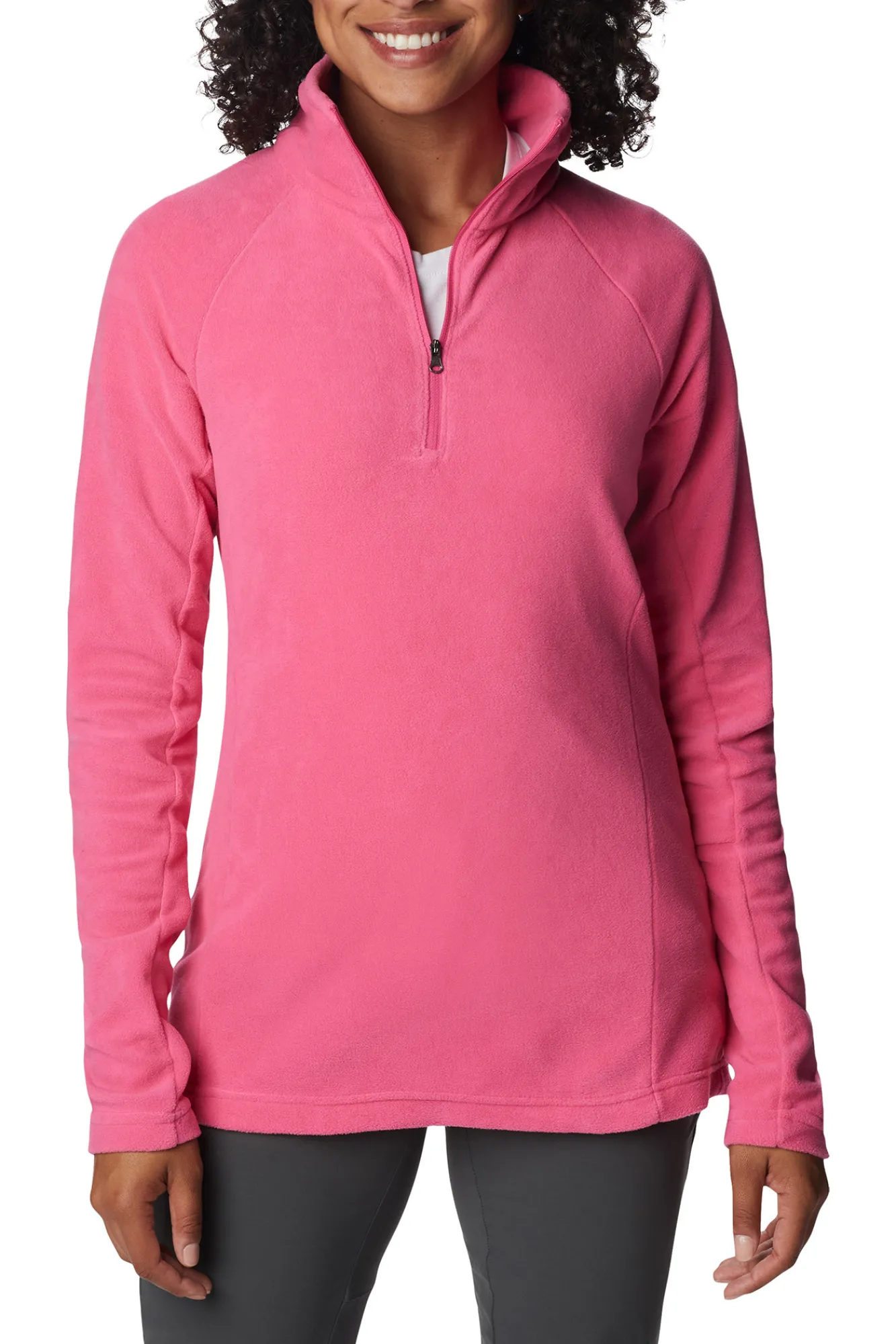 Columbia Forro Polar Con Media Cremallera Para Mujer Glacial™ Iv Rosa New