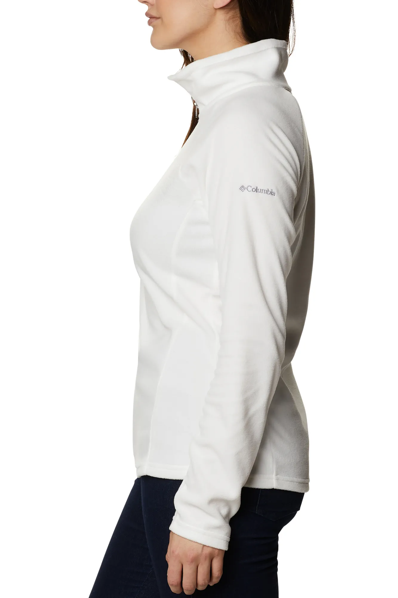 Columbia Forro Polar Con Media Cremallera Para Mujer Glacial™ Iv Blanco New