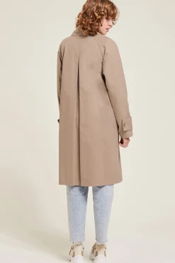 Pimkie Gabardina Recta Marron Sale