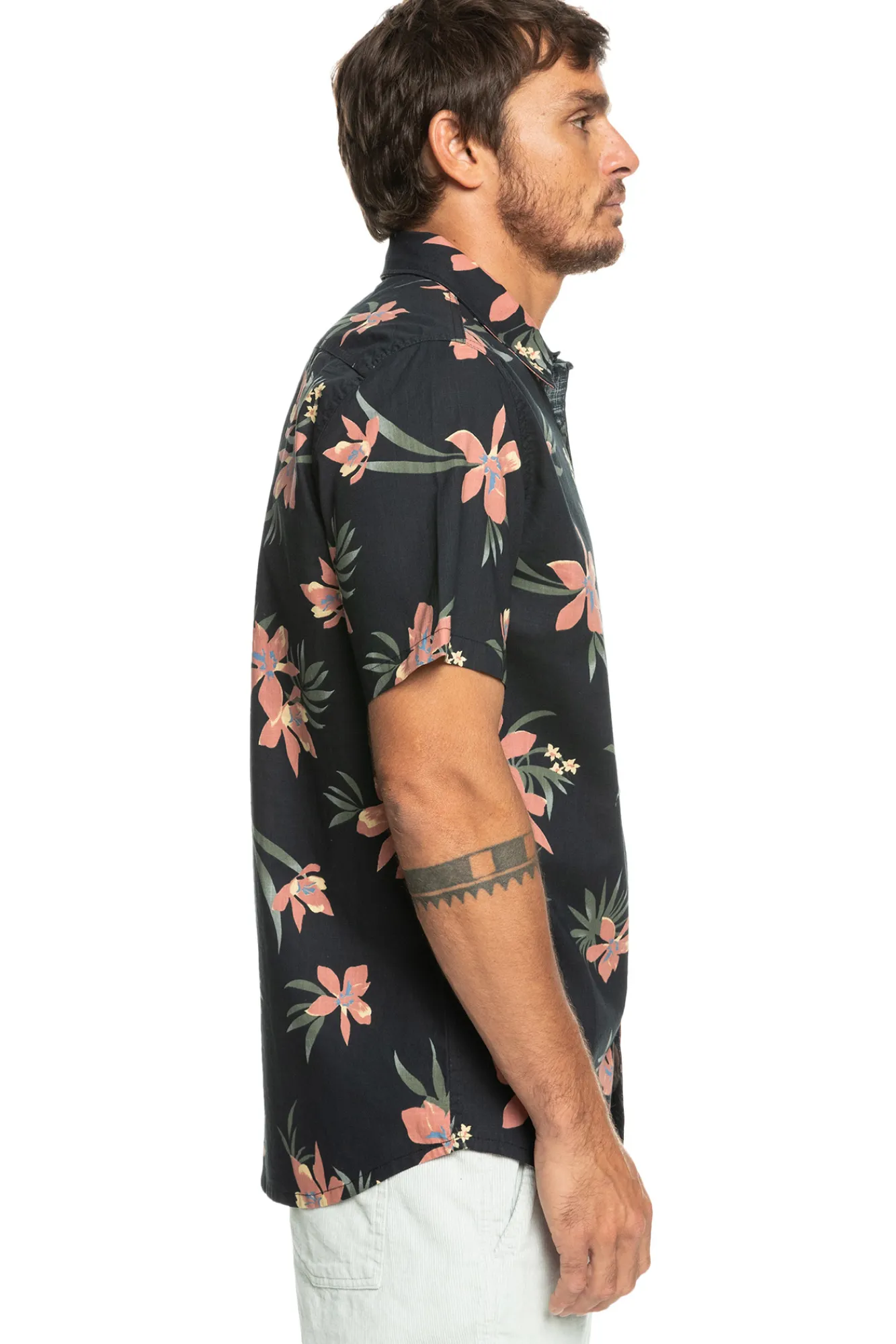 Quiksilver Holidazed - Camisa De Manga Corta Para Hombre Negro