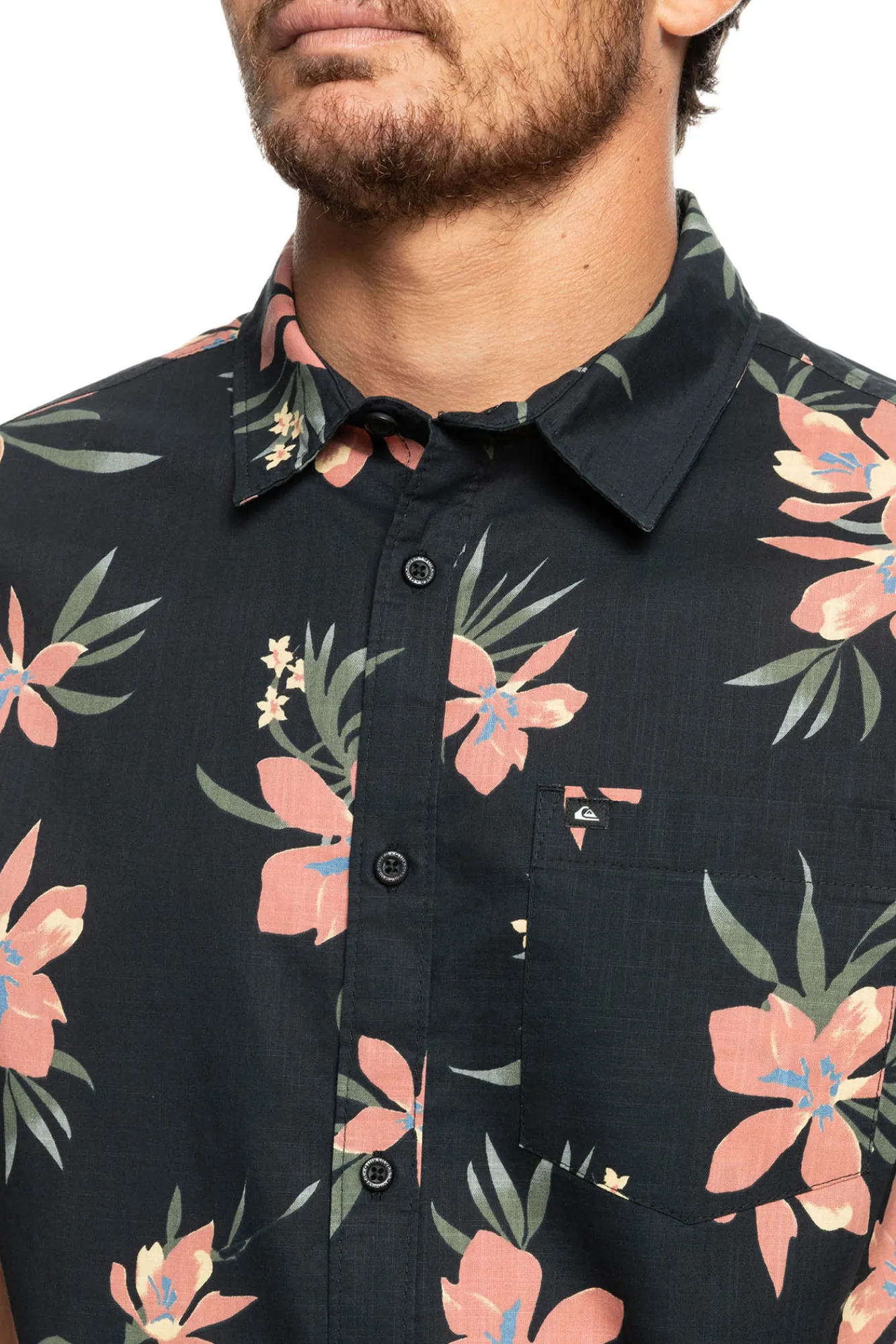 Quiksilver Holidazed - Camisa De Manga Corta Para Hombre Negro