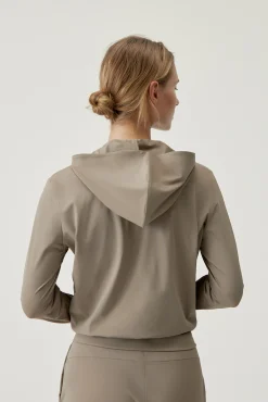Born Living Yoga Jacket Airla Fossil Nude New