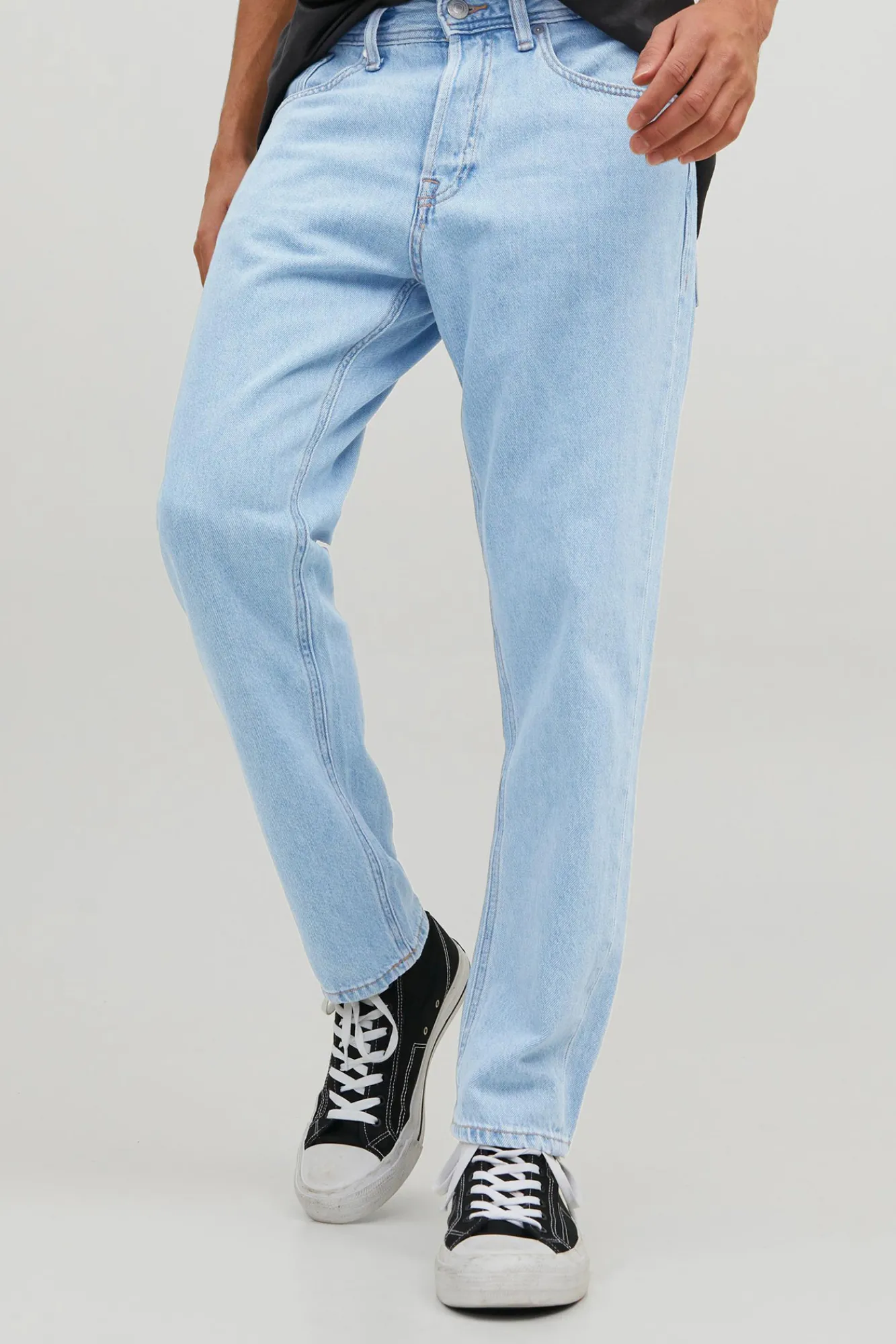 Jack & Jones Jeans Frank Azul Claro Cropped Azul Medio