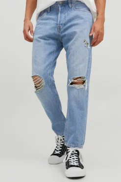 Jack & Jones Jeans Frank Azul Cropped Azul Medio Clearance