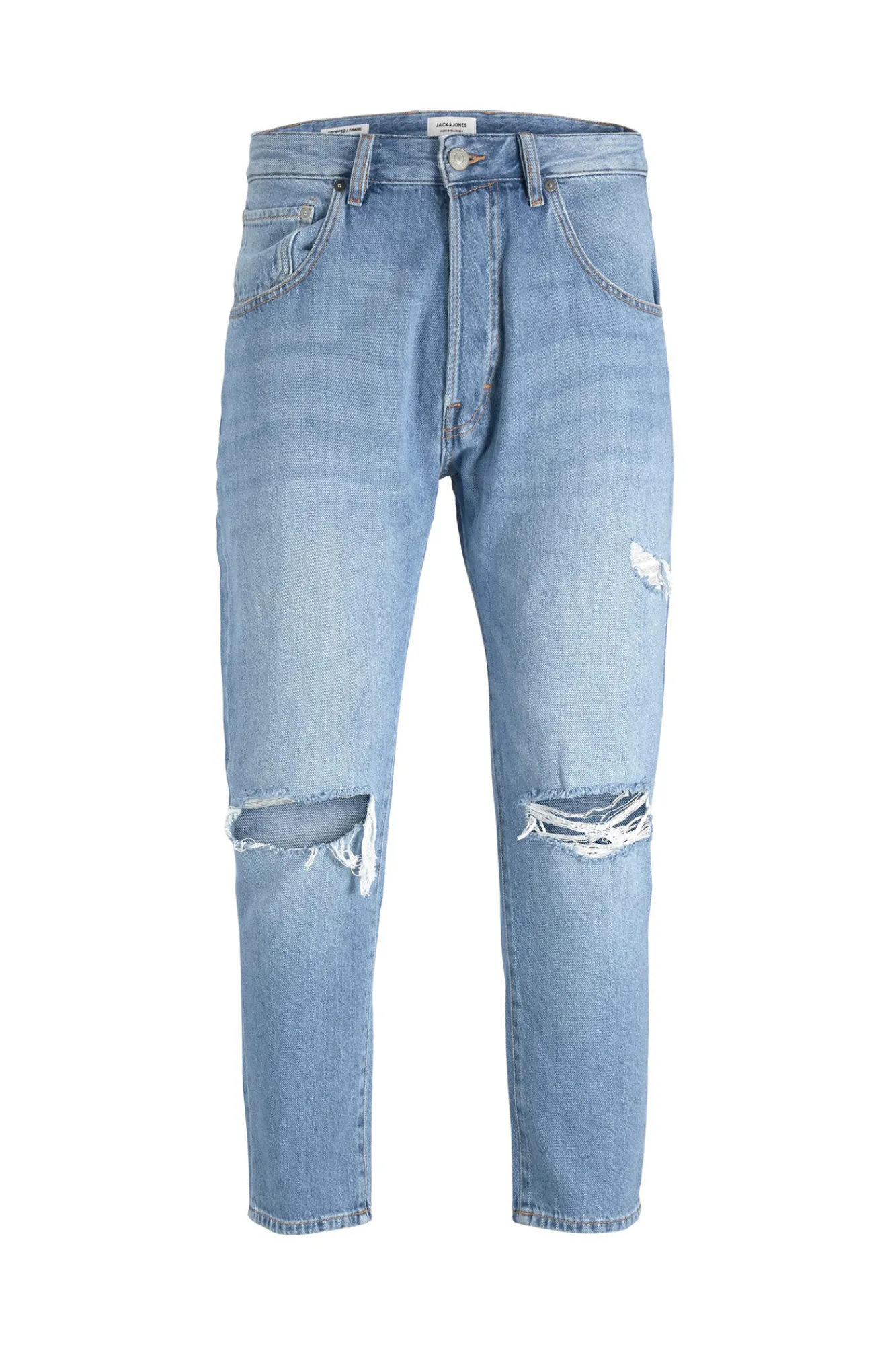 Jack & Jones Jeans Frank Azul Cropped Azul Medio Clearance