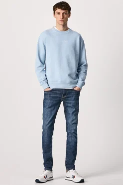 Pepe Jeans Jeans Hatch De Corte Ajustado Y Cintura Baja Azul Sale