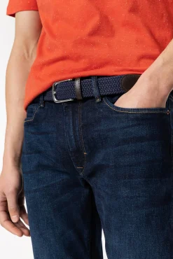Tiffosi Jeans Leo Comfort Fit Con Cinturon Azul Oscuro Best