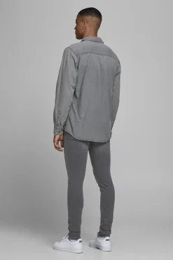 Jack & Jones Jeans Liam Skinny Fit Gris Medio Sale