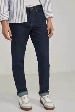 * Jeans Regular Lavado Desencolado Navy Outlet